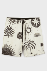 CALÇÕES SURF AQUAONE TRACE - OFFWHITE/PRETO