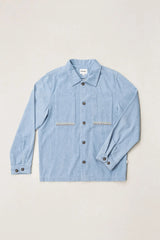 ARGUAM LS OVERSHIRT - STONE BLUE