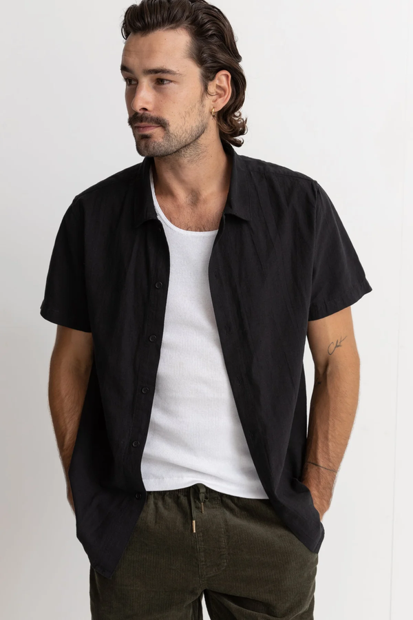 Classic Linen SS Shirt - Black (24)