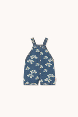 BLOSSOMS DENIM SHORT DUNGAREE - MEDIUM WASH DENIM
