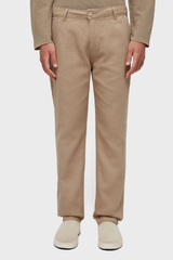 COMFORT TEXTURED PANTS - CAQUI