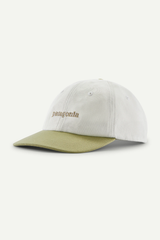 FITZ ROY ICON TRAD CAP - TEXT LOGO: BIRCH WHITE W/ GUMTREE GREEN