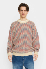 LOOSE KNIT SWEATER / 6613 - RED