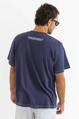 MECHANICS VINTAGE SS T-SHIRT - INDIGO