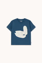 SWAN GRAPHIC TEE - LIGHT NAVY