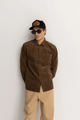 CORDUROY LS SHIRT - BARK