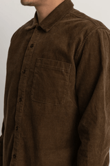 CORDUROY LS SHIRT - BARK
