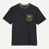 M'S SHOP STICKER POCKET RESPONSABILI-TEE - BLACK W/ BASIN GREEN