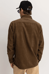CORDUROY LS SHIRT - BARK