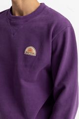 HEAVYWEIGHT FLEECE CREW - PLUM 24FW