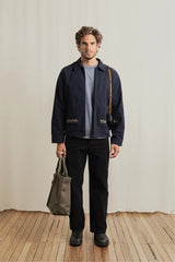 ARUGAM TWILL JACKET - MIDNIGHT NAVY