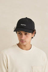 ESSENTIAL BRUSHED TWILL CAP - BLACK