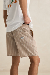 SEERSUCKER STRIPE JAM - CEDAR