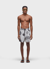CALÇÕES SURF AQUAONE TRACE - OFFWHITE/PRETO