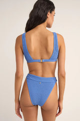 ISLA RIB TALL TRI TOP - CORNFLOWER