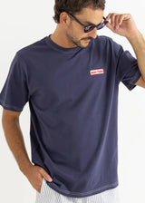 MECHANICS VINTAGE SS T-SHIRT - INDIGO