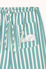 SWANS PANTS - OFFWHITE/DENIM BLUE