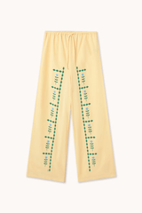 GEOMETRIC FLOWERS PANTS - MELLOW YELLOW