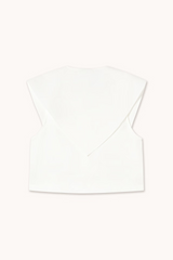 SCARF NECK BLOUSE - OFF WHITE