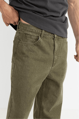ESSENTIAL JEAN - WASHED OLIVE