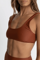CLASSIC CROP TOP - RUST