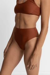 CLASSIC HI WAIST PANT - RUST