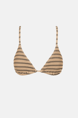 SOL STRIPE SLIDE TRI TOP - BLACK