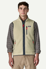 M'S RETRO PILE VEST - PELICAN W/ SMOLDER BLUE