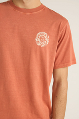 VORTEX VINTAGE SS T-SHIRT - RUST 25