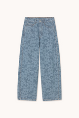 LACE BARREL DENIM - MEDIUM WASH DENIM