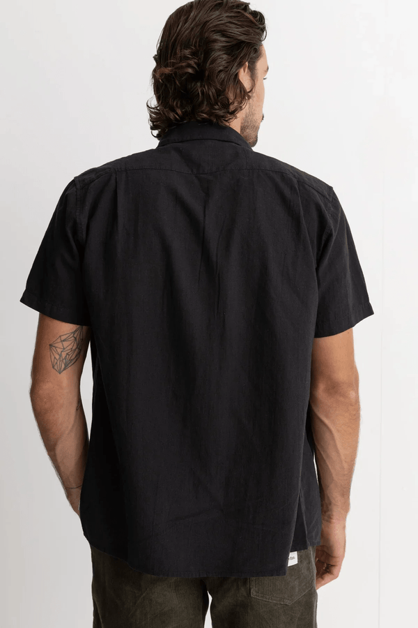 Classic Linen SS Shirt Vintage Black fw