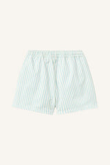 CYAN FINE STRIPES TRUNKS - LIGHT CYAN