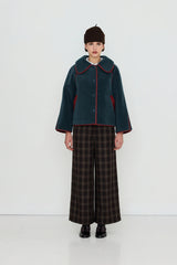 FAUX FUR COAT - INK BLUE