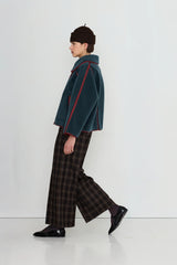 FAUX FUR COAT - INK BLUE