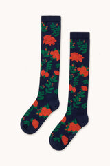 ROSES LONG SOCKS - NAVY