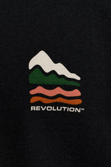 PRINTED CREWNECK / 2812 TER - BLACK MELANGE