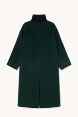COLOR BLOCK COAT - INK BLUE