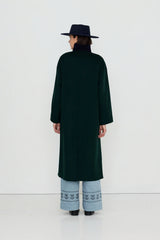 COLOR BLOCK COAT - INK BLUE