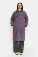 COAT WITH POCKET - PURPLE