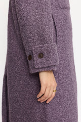 COAT WITH POCKET - PURPLE