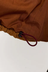 QUILTED PATCHWORK JACKET - ORANGE