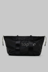 SUMMIT TOTE WIDE SMALL BLACK TECH SATEEN