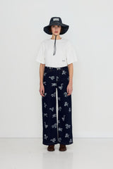 ROSES DENIM BUCKET HAT Base *navy*