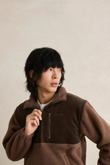 STABLES HALF ZIP TAUPE