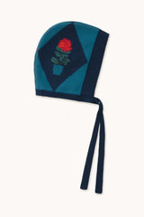 DIAMOND FLOWERS BONNET - NAVY