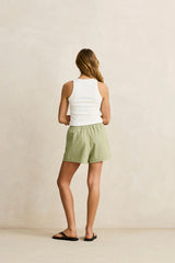 VISTA STRIPE SHORT - OLIVE