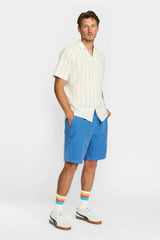 SHORT-SLEEVED CUBAN SHIRT / 3237 - BLUE