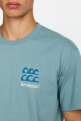 PRINTED T-SHIRT / 1453 SUM - BLUE