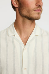 SHORT-SLEEVED CUBAN SHIRT / 3237 - BLUE