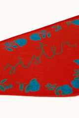 ROSES BANDANA - DARK RED